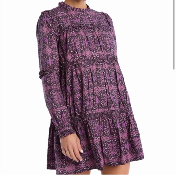 NWT new Allison New York Sandra Dress - Plum Kaleidoscope - Picture 2 of 9